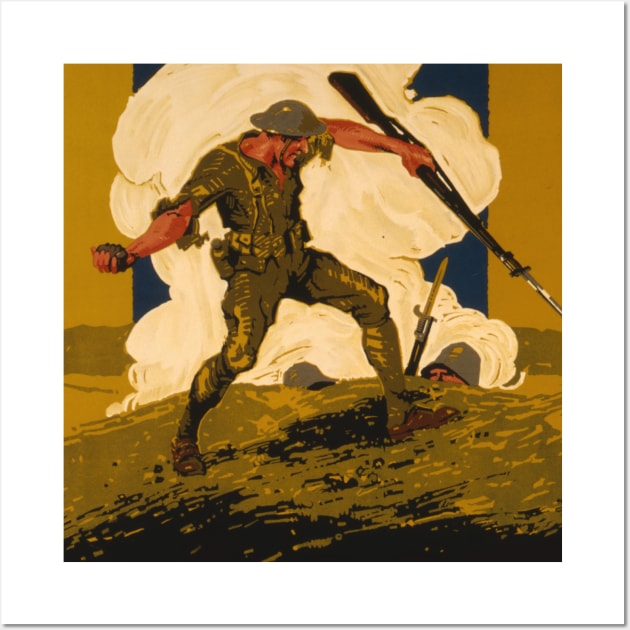 WW1 Soldier Granade Wall Art by Distant War